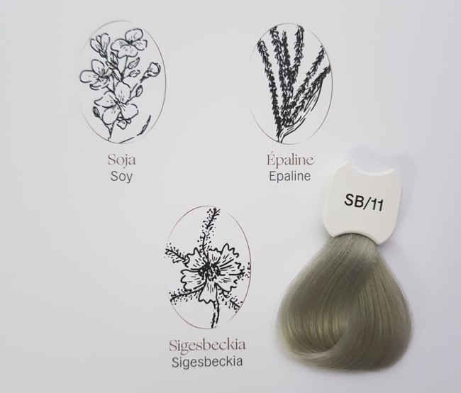 Kydra Le Salon Blonde Beauty SB11 Крем-краска для волос "Экстра Светлый Блонд" с экстрактом сигезбекии, сои, эпалина, 60мл.